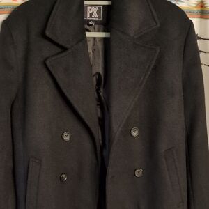 PX Classic Black Men's Peacoat